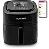NuWave 8-Quart 6-in-1 Brio Healthy Smart Digital Air Fryer with One-Touch Digital Controls, Integrated Digital Temperature Probe & Advanced Cooking Functions
