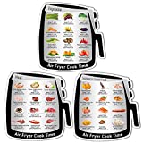 Air Fryer Magnetic Cheat Sheet - Cooking Conversion Magnet Refrigerator Magnet Quick Reference Stickers (Air Fryer Decals)