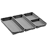 Nonstick Bakeware Set , ZIP STANDING Cake Silicone Sheet Pan , baking pan dividers, Suitable for oven, air fryer to simplify cooking, Safe to use and easy to clean.(3 gray)