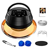 MASCARRY Air Fryer Lid for Instant Pot, 8 In 1 Instant Pot Air Fryer for 6/8 Qt Pressure Cooker, Turn Your Pressure Cooker Into Air Fryer in Seconds with LED Touchscreen, Air Fryer Accessories and ETL Safety Protection for Air Frying