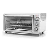 Black+Decker TO3265XSSD Extra Wide Crisp ‘N Bake Air Fry Toaster Oven, Silver, Fits 9' x 13' Pan