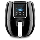 6-in-1 Air Fryer, 7 Quart Smart Electric Hot Airfryer Oven Oilless Cooker, 1800W Large Capacity Multifunction Health fryer with LCD Digital Screen and Nonstick Frying Pot, ETL/UL Certified