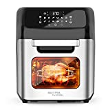 whall Air Fryer, 13QT Air Fryer Oven, Family Rotisserie Oven, 1700W Electric Air Fryer Toaster Oven, Tilt led Digital Touchscreen, 12-in-1 Presets for Baking, Roasting, Dehydrating, with Accessories