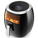 Acekool Air Fryer 8.5 QT, Large Airfryer for Home use with Viewing Window,8 Cooking Presets, LED Digital Touch Screen, Non-Stick Dishwasher-Safe Basket