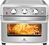 Air Fryer Toaster Oven - 1829 CSS 6-in-1 Stainless Steel AirFryer Combo, Convection Ovens Hot Air Fryers Oven, Countertop Oven AirFryers Combo, 23QT Pizza Oven with Recipe, 5 Accessories, 1700W