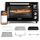 COSORI Air Fryer Toaster Oven Combo 12 Functions Smart 30L Large Countertop Dehydrator 13' pizza, 100 Recipes & 6 Accessories Included, Work with Alexa CS130-AO, WiFi-Black