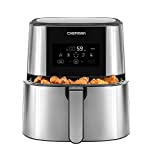 Chefman TurboTouch Air Fryer, The Most Compact And Healthy Way To Cook Oil-Free, One-Touch Digital Controls And Shake Reminder For The Perfect Crispy And Low-Calorie Finish
