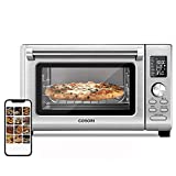 COSORI Air Fryer Toaster Oven Combo 25L 11-in-1 Countertop Dehydrator for Chicken, Pizza 30 Recipes & 4 Accessories Included, Work with Alexa CS125-AO, Sliver-Wifi