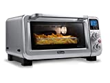 De'Longhi Livenza 9-in-1 Digital Air Fry Convection Toaster Oven, Grills, Broils, Bakes, Roasts, Keep Warm, Reheats, 1800-Watts + Cooking Accessories, Stainless Steel, 14L (.5 cu ft), EO141164M