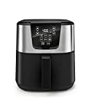 Crux 6.3qt air fryer with touchscreen stainless steel
