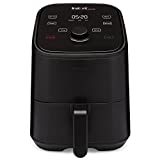 Instant Vortex 2QT 4-in-1 Air Fryer Oven Combo, (Free App With 90 Recipes), Customizable Smart Cooking Programs, Roast, Toast, Crisp, Reheat, Nonstick and Dishwasher-Safe Basket, Black