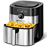 Air Fryer XL, Dreamiracle 6 Quart Large Airfryer Oven with 8 Presets, 1750W Electric Hot Air Fryers Dual Control Oilless Cooker with LED Touch Screen and Non-Stick Basket Dishwasher Safe, Rapid Frying