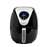 Emeril Lagasse Air Fryer, Special Edition 2021, Extra Hot Air Fry, Cook, Crisp, Broil, Roast, Bake, , High Gloss Finish, Black (5 QT)