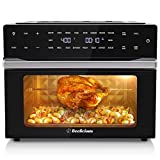 Beelicious 32QT Extra Large Air Fryer, 19-In-1 Air Fryer Toaster Oven Combo with Rotisserie and Dehydrator, Digital Convection Oven Countertop Airfryer Fit 13' Pizza, 6 Accessories, 1800w, Black