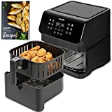 COSORI Air Fryer Oven Combo 5.8QT Max Xl Large Cooker (Cookbook with 100 Recipes), Customizable 10 Presets to Set your Preferred Cooking Results, Nonstick and Dishwasher-Safe Basket, Black