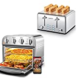 Geek Chef Air Fryer Toaster Oven Combo, Convection Air Fryer Oven Warm, Broil, Toast, Bake, Air Fry, Oil-Free, Accessories Included, Stainless Steel, Silver