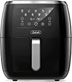 Gevi Air Fryer with 8 Presets, 6.3 Quart Oilless Air Fryer Oven with 60 Minute Timer, LED Touch Screen, 8-IN-1 Air fryer Oven with Nonstick Basket & Auto Shutoff, BPA-free & ETL Listed, 1700W