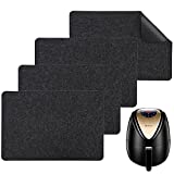 4 Pieces Air Fryer Countertop Mat Kitchen Appliance Non-slip Mat for Moving Small Appliances Felt Thickened Oven Mat Kitchen Countertop Protector for Coffee Maker Air Fryer Blender Toaster, 12” x 17”