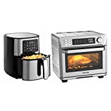 Joyoung Air Fryer 5.8Qt 8 Presets with Air Fryers Cookbook, Air Fryer Oven 14 preset functions Convection Oven Oil-less 25QT 1700W, Full-Metal Structure & DualWall Glass, Recipes