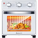 Kalamera Convection Toaster Ovens, 20 Qt Counter-top Air Fryer Toaster Oven Combo, 6-in-1 Mini Air Fryer w/ Auto Shut-Off, 1500W