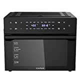 KAPAS air fryer toaster oven, 18-in-1 Toaster Oven Air Fryer Combo, 32 Quart Large Countertop Convection Oven, Bake, Broil, Toast, Fry Oil-Free, rotisserie and oven rack Included，1800W
