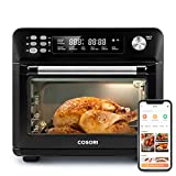 COSORI Air Fryer Toaster oven XL 26.4QT, 12-in-1, Roast, Bake, Broil, Dehydrator, Recipes & Accessories Included, Large Convection Countertop Oven 1800W, Work with Alexa, ETL Listed, CS100-AO, Black
