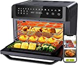 Gevi Air Fryer Toaster Oven Combo, Large Digital LED Screen Convection Oven with Rotisserie and Dehydrator, Extra Large Capacity Countertop Oven with Online Recipes