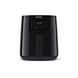 Philips Essential 6 in 1 Airfryer Compact 1.8lb/4.1L Capacity Digital Airfryer with Rapid Air Technology, Easy Clean Basket, Black- HD9252/91