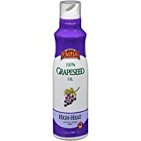 Pompeian 100% Grapeseed Oil Non-Stick Cooking Spray, Perfect for Stir-Frying, Grilling and Sauteing, Naturally Gluten Free, Non-GMO, No Propellants, 5 FL. OZ., Single Bottle