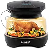 NUWAVE PRIMO Grill Oven with Integrated Digital Temp Probe for Perfect Results; Convection Top & Grill Bottom for Surround Cooking; Cook Frozen or Fresh; Broil, Roast, Grill, Bake, Dehydrate & Air Fry