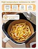 Air Fryer Liner Disposable Paper,100 PCS Air Fryer Liners Round 6.5 inch,Non-Stick air fryer parchment paper liners,Oil-proof,Water-Proof,Food Grade Baking Parchment