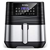 Innsky Air Fryer XL 5.8 QT, 【2022 Upgraded】 11 in 1 Oilless Air Fryers Oven, Easy One Touch Screen with Preheat & Delay Start, ETL Listed, Airfryer 1700W for Air Fry, Roast, Bake, Grill, Recipe Book