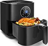 7-in-1 Air Fryer, Aigostar 4.5 QT Air Fryer with LED Digital Touch Screen, Timer and Temp Control & Auto Shut-off, Nonstick Basket Dishwasher Safe, Electric Hot Air Fryers Oilless Cooker,1400W, Black