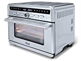 Rosewill Air Fryer Convection Toaster Oven, Stainless Steel Exterior, Family Size 26.4 Quart Family Size Capacity, 4 Tray Accessories with Large Transparent Window (RHTO-20001)