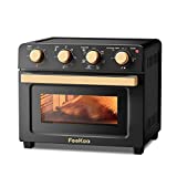 Feekaa Air Fryer Toaster Oven XL 21 QT Large Toaster Oven Air Fryer Combo With Rotisserie, Countertop Convection, 7-in-1 Combo, 7 Accessories 1700W, Parent-Child Baking Essentials Healthy Cooking & User Friendly, Black