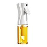 Teyrda Oil Sprayer for Cooking, 200ml Olive Oil Sprayer, Oil Spray Bottle for Air Fryer, for Kitchen, Salad, Baking, Frying, BBQ (White)