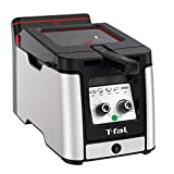 T-fal - FR600D51 T-fal Odorless Stainless Steel lean Deep Fryer with Filtration System, 3.5-Liter, Silver