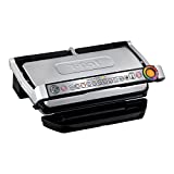 T-fal GC722D53 1800W OptiGrill XL Stainless Steel Large Indoor Electric Grill with Removable and Dishwasher Safe Plates, Silver