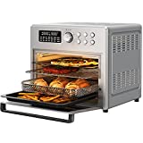 ROOMTEC 26 QT Air Fryer Toaster Oven Combo, 21-in-1 Large Countertop Convection Ovens with 9 Accessories for Air Fry,Bake,Broil,Toast,Roast,Dehydrate