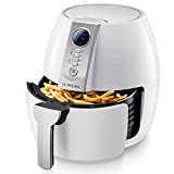 Ultrean Air Fryer, 4.2 Quart (4 Liter) Electric Hot Air Fryers Oven Oilless Cooker with LCD Digital Screen and Nonstick Frying Pot, UL Certified, 1-Year Warranty, 1500W (4L, White)