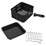 GoWISE USA GWA0080 Kit 3-Piece Air Fryer Oven Accessory, Power, Yedi-Includes 6 Quart Basket, Baking Pan, & Toasting Rack, 6-Qt, Universal