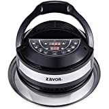 Zavor 8 in 1 Air Fryer Lid for 6Qt & 8Qt Stovetop Pressure Cookers, Multicookers, Instant & Stock Pots | with Accessories: Stainless Steel Frying Basket, Silicone Mat, Cooking Tongs & Recipe eBook
