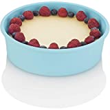 Zavor Silicone Baking Dish & Round Cake Pan Mold for 6Qt & Larger Pressure Cookers, Multicookers, Instant & Stock Pots | BPA-free, Non-scratch Pressure Cooker Accessories Collection, Blue (ZACMIDI22)