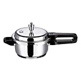Vinod Pressure Cooker Stainless Steel – Outer Lid - 2 Liter – Induction Base Cooker – Indian Pressure Cooker – Sandwich Bottom – Best Used For Indian Cooking, Soups, and Rice Recipes, Quinoa
