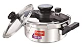 Prestige Clip On Stainless Steel Pressure Cooker with Glass Lid (3 LITERS)