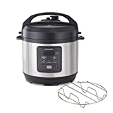 Proctor-Silex Simplicity Electric Pressure Cooker, 3 Quart Multi-Function Cook, Steam, Sauté, Rice, True Slow Technology, Stainless Steel (34503)