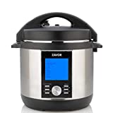 Zavor LUX LCD 4 Quart Programmable Electric Multi-Cooker: Pressure Cooker, Slow Cooker, Rice Cooker, Yogurt Maker, Steamer and more - Stainless Steel (ZSELL01)