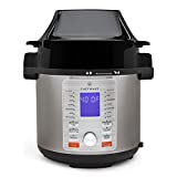 ChefWave Swap Pot 12-in-1 Pressure Cooker and Air Fryer Multi-Cooker, Slow Cooker, Rice/Grain Cooker, Yogurt Maker, Saute, Steamer, Warmer, Sterilizer, Soup Maker, Air Fryer Crisp, 6 Quart