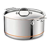 All-Clad 6508 SS Copper Core 5-Ply Bonded Dishwasher Safe Stockpot/Cookware, 8-Quart, Silver