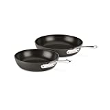 All-Clad Essentials Nonstick Hard Anodized Fry Pan, 2-Piece, Grey